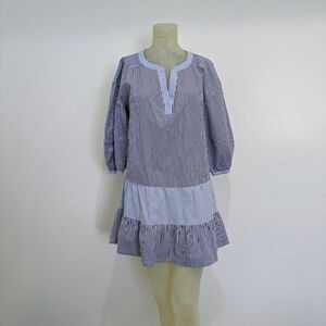 Parker Striped Blue and White Dress